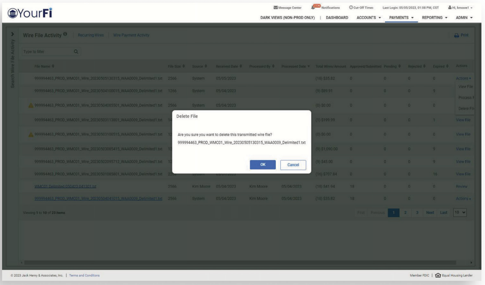 TM QRG Wire File Data Transmission via sFTP Capture 14