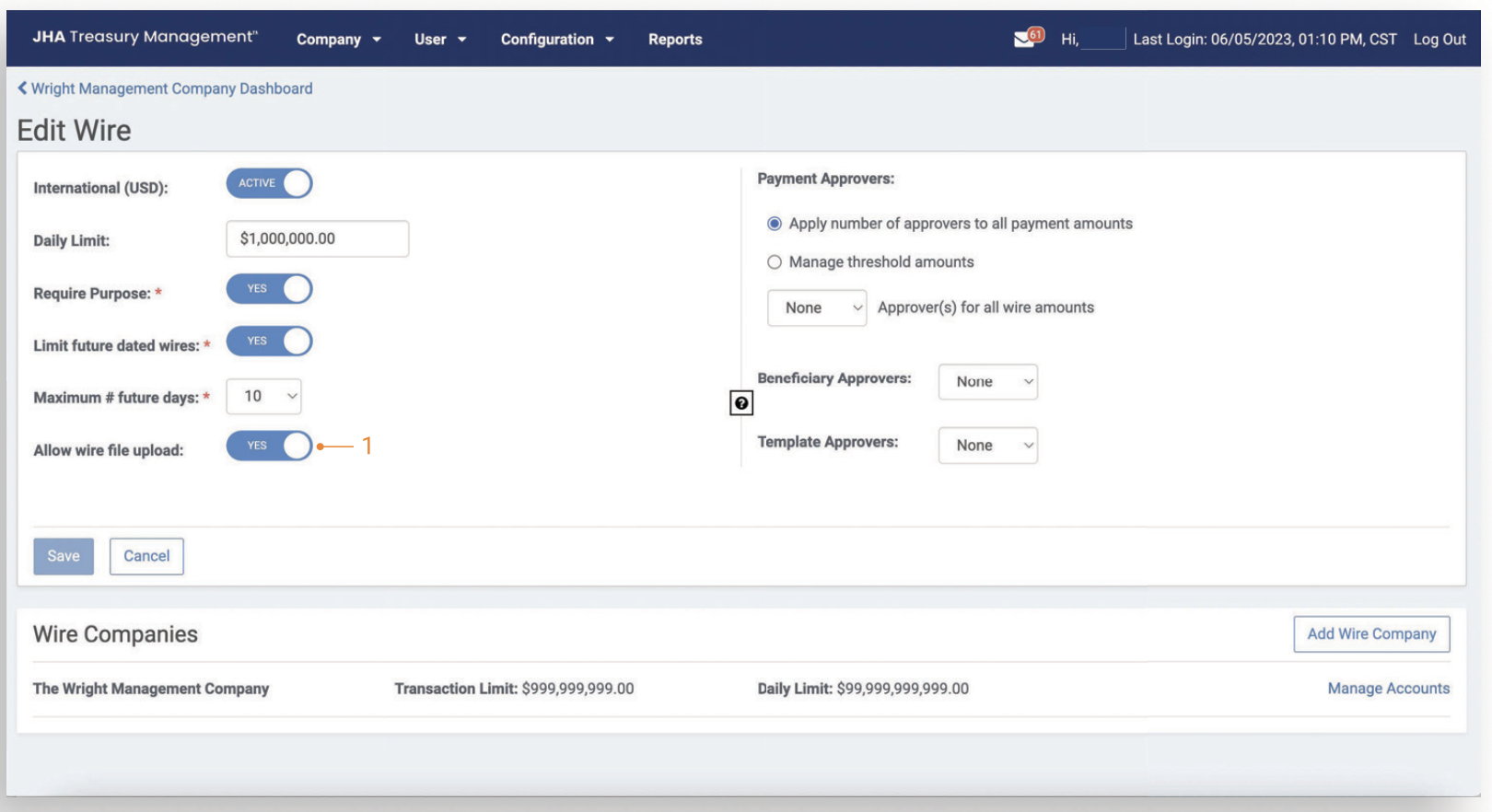 TM QRG Wire File Data Transmission via sFTP Capture 2